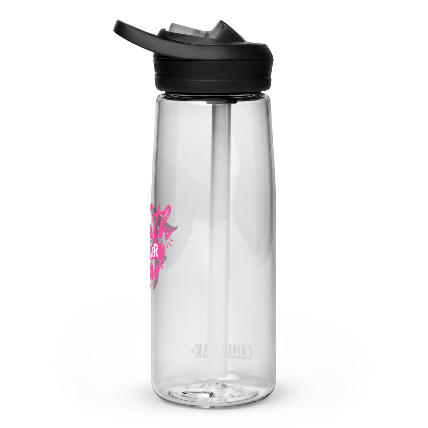 Faith over fear sports water bottle