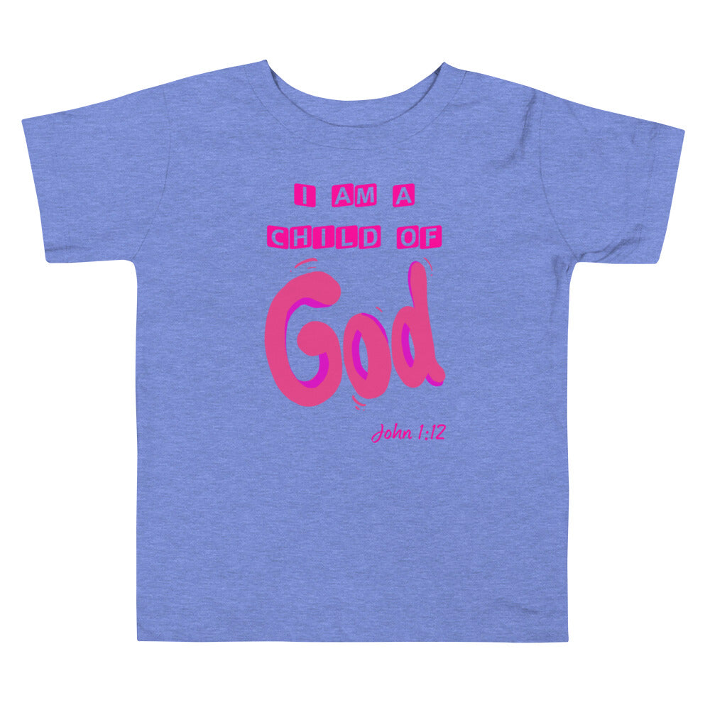 I am a Child of God Toddler Short Sleeve Tee