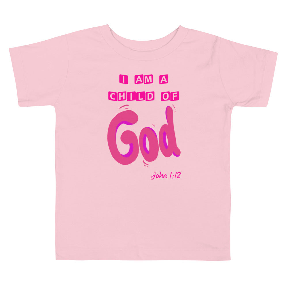 I am a Child of God Toddler Short Sleeve Tee