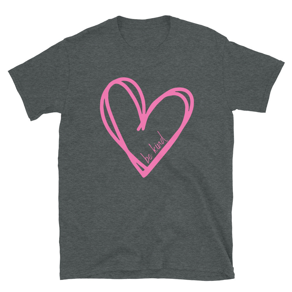 Pink Heart Short-Sleeve Unisex T-Shirt