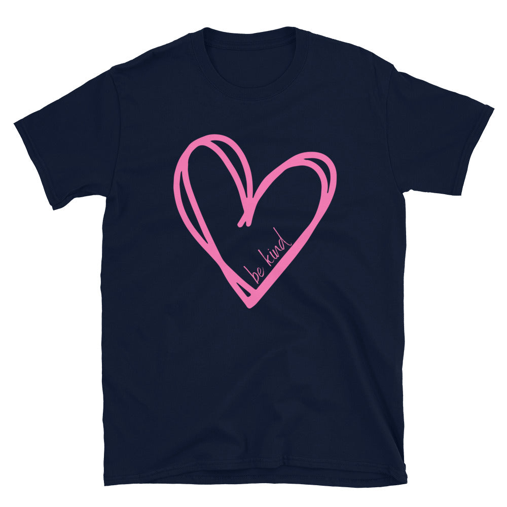 Pink Heart Short-Sleeve Unisex T-Shirt