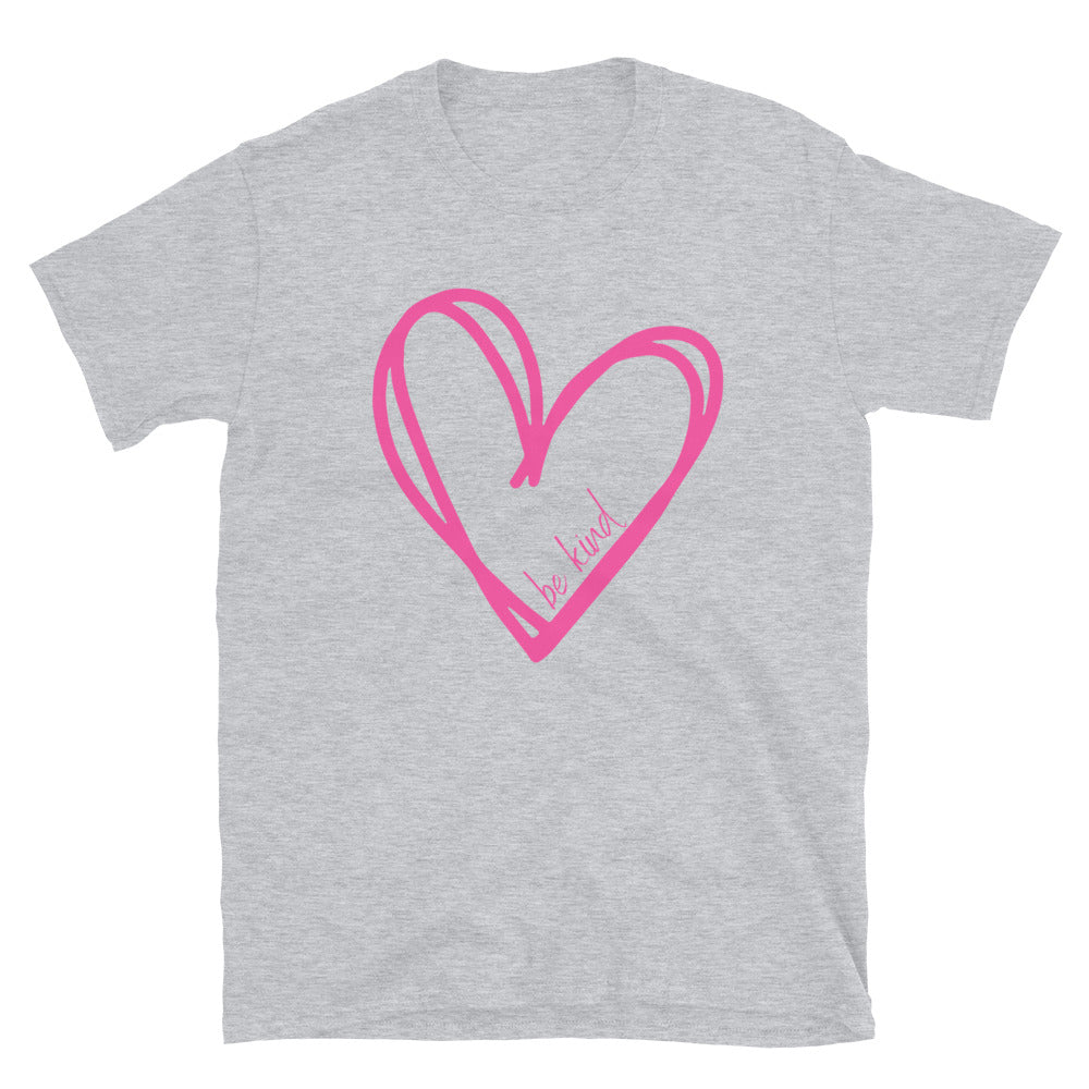 Pink Heart Short-Sleeve Unisex T-Shirt