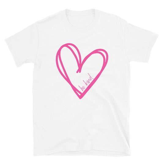 Pink Heart Short-Sleeve Unisex T-Shirt