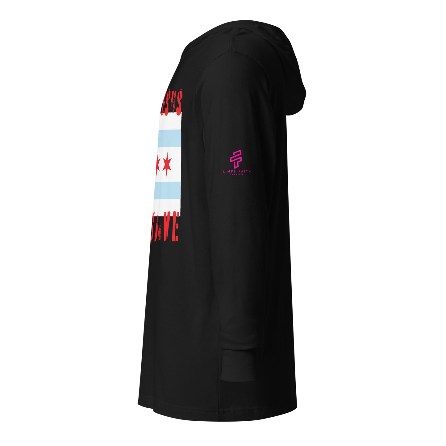 Only Jesus Can Save Hooded long-sleeve tee