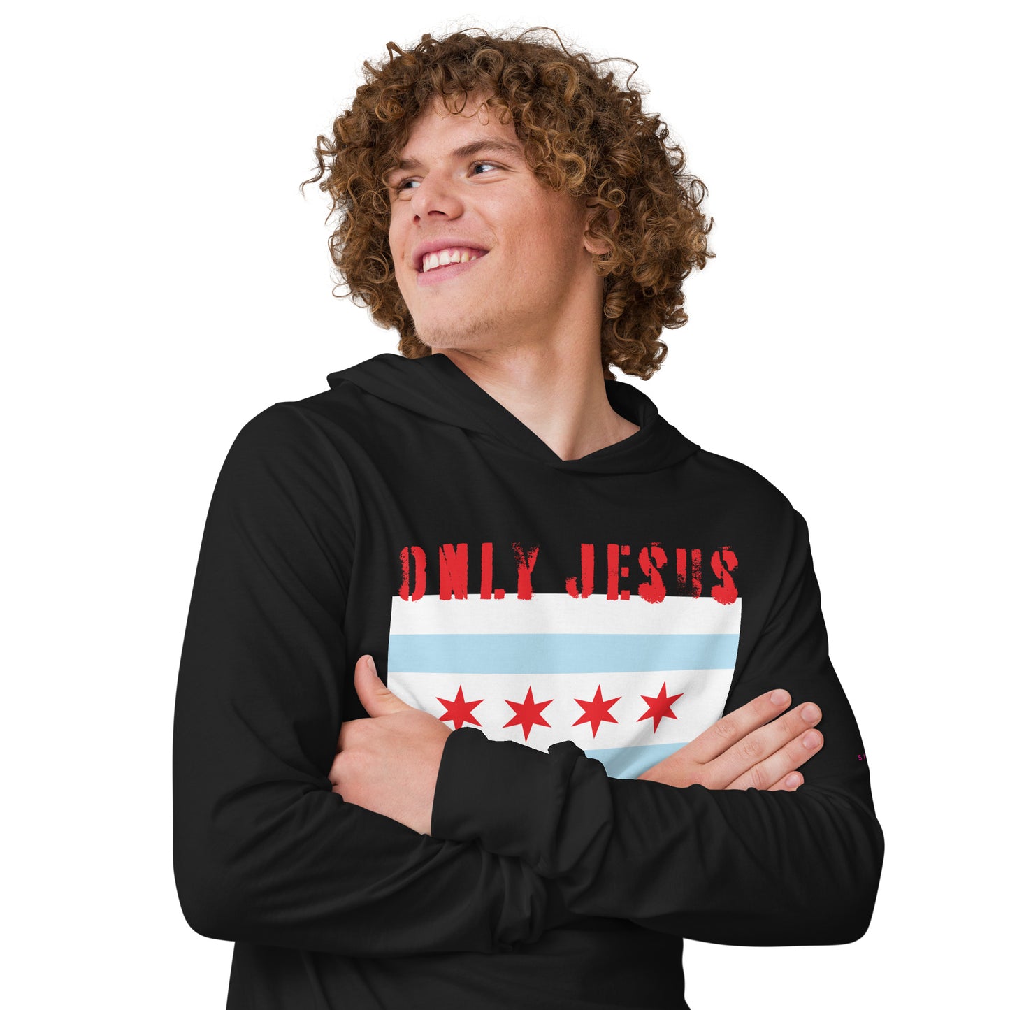 Only Jesus Can Save Hooded long-sleeve tee