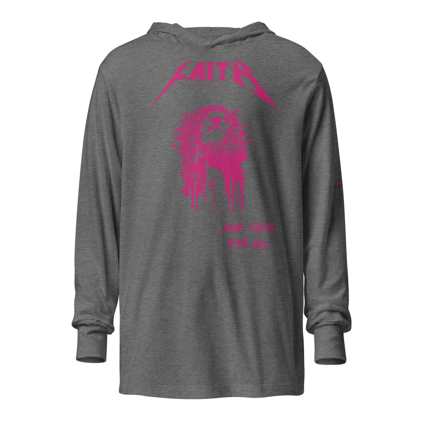 ...And Jesus for all Hooded long-sleeve tee