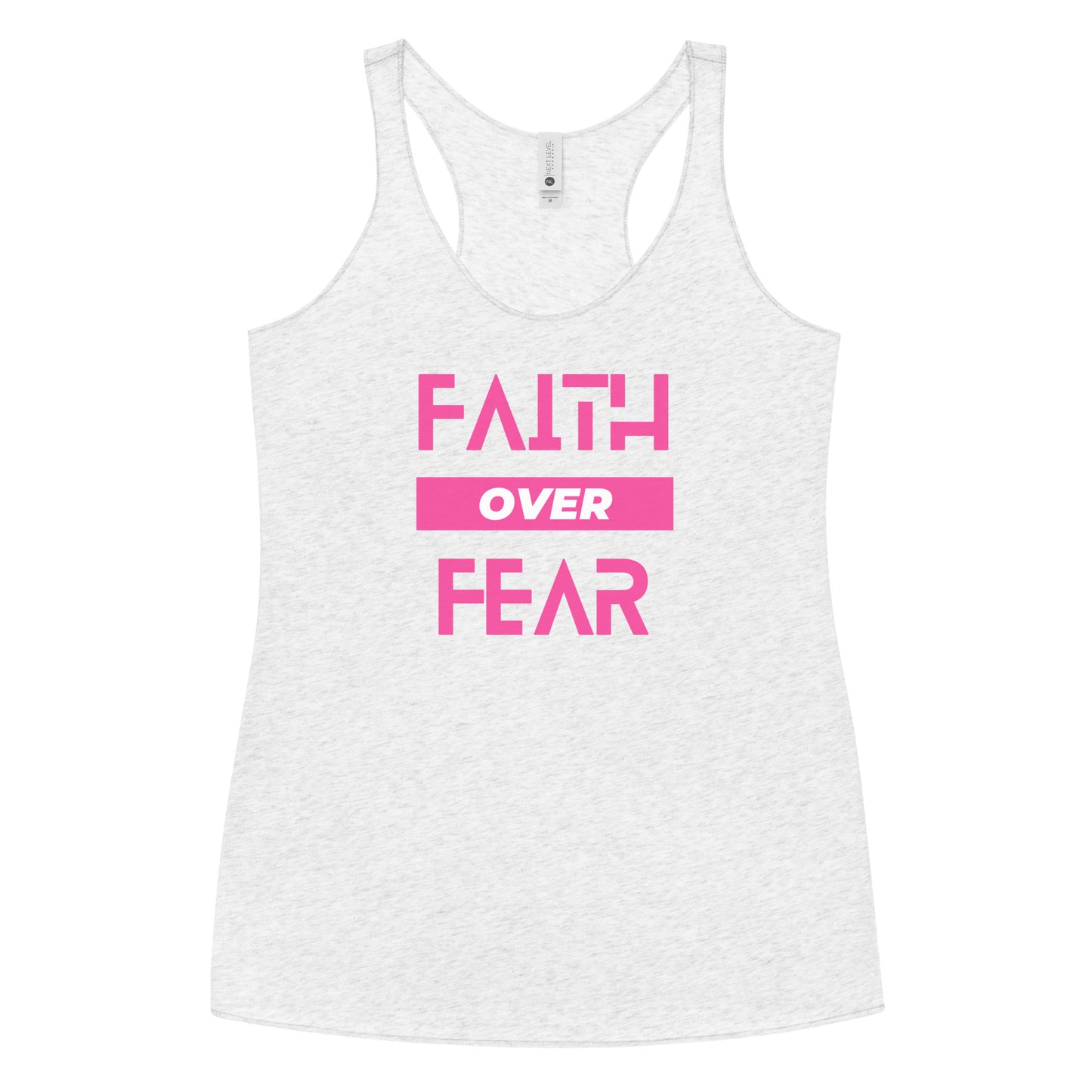 Faith over Fear Women's Racerback Tank