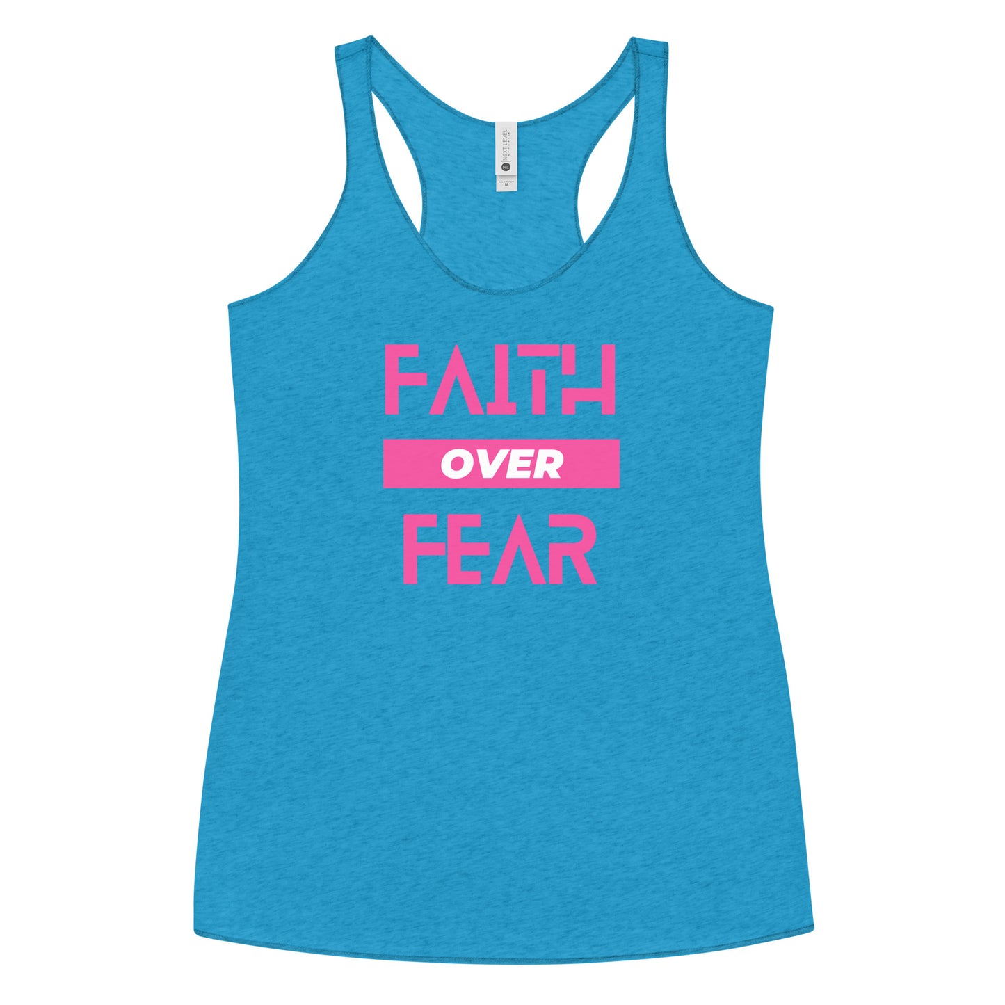 Faith over Fear Women's Racerback Tank