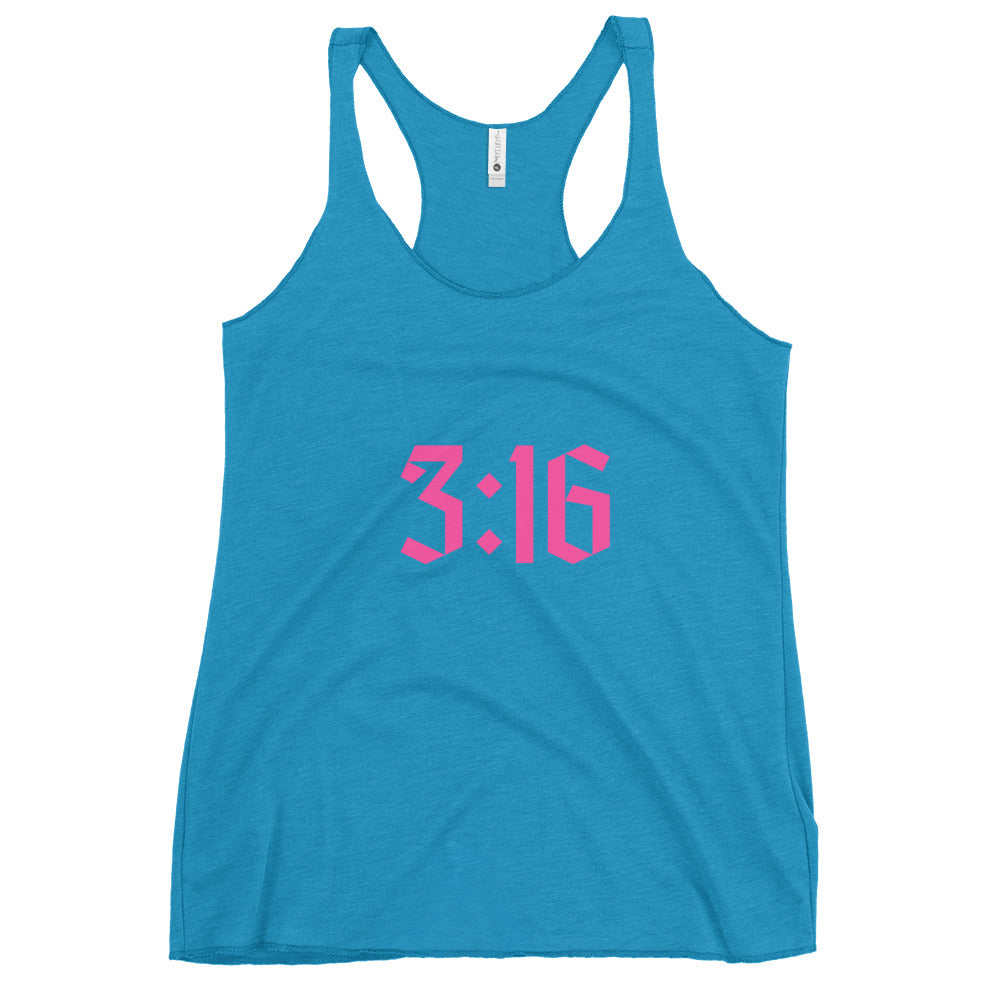 3:16 Women's Racerback Tank